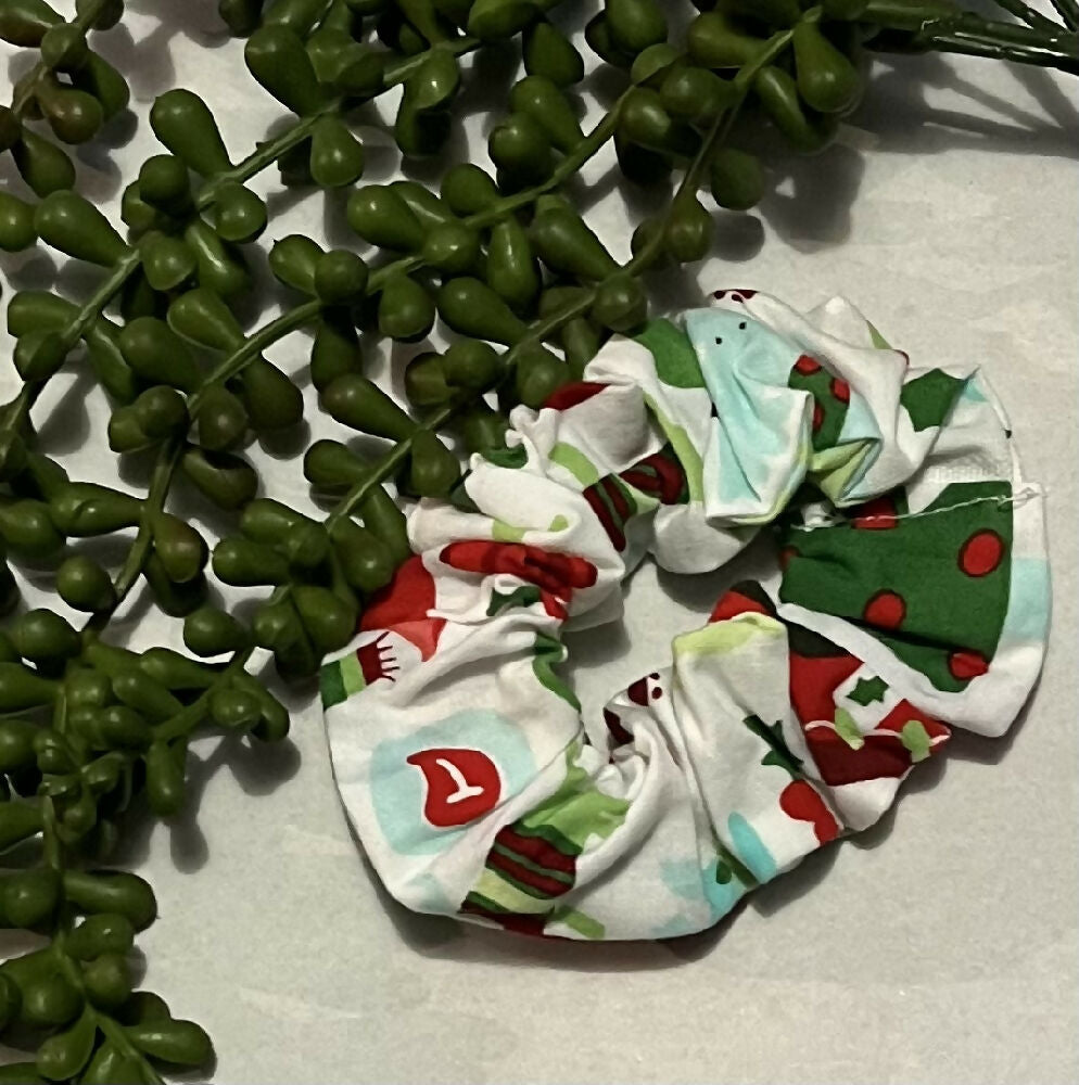 Christmas themed hair Scrunchies