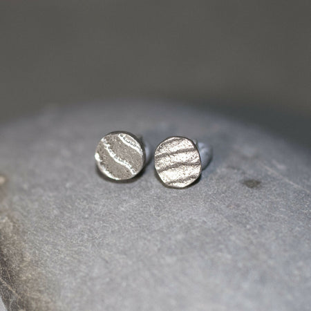 WAVES sterling silver stud earrings