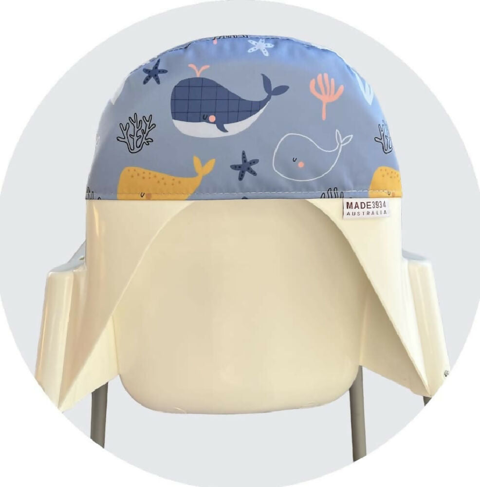 High Chair Cushion - Blue Underwater