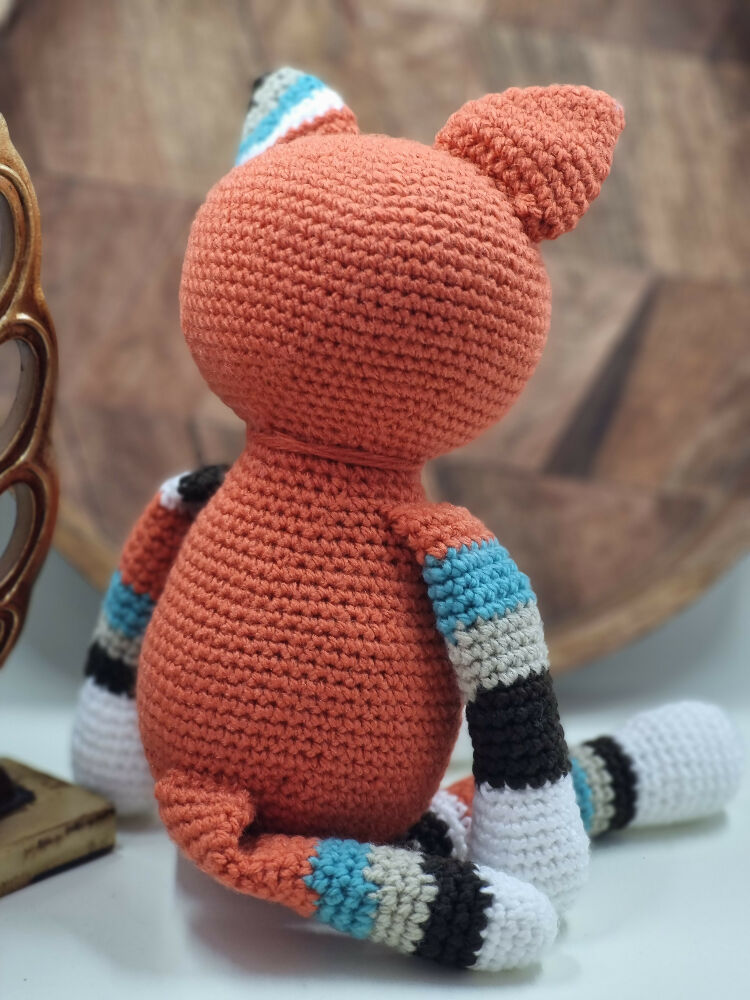 Handmade crochet cat kitty plush toy