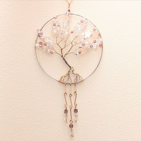 Tree of life wall art | glass beads | mixed metals