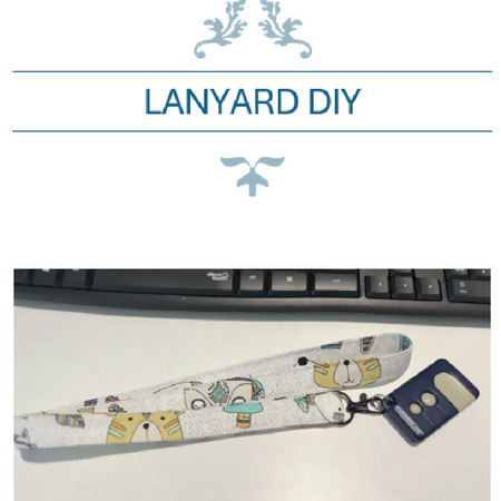 DIY Lanyard Kit | fabric and clasps Included