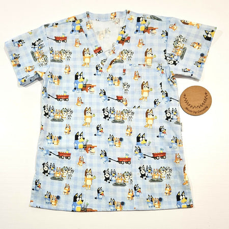 Scrub Top Bluey Picnic