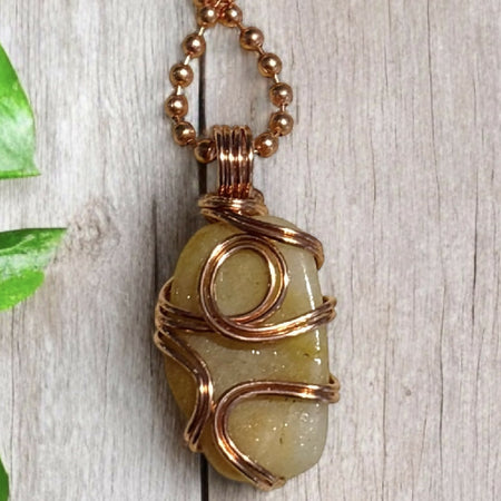 Citrine Tumble Pendant