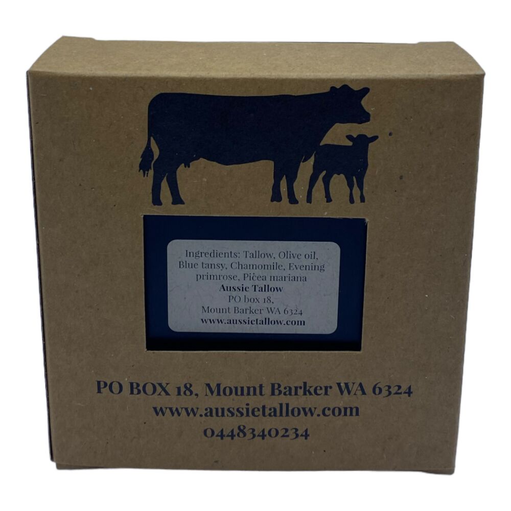 GLOWING SKIN BALM made from ORGANIC GRASS FED BEEF TALLOW 100ml ALL NATURAL INGREDIENTS