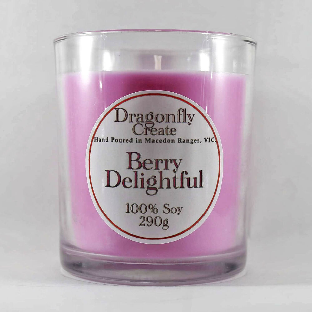 Berry Delightful | 100% Soy Wax Candle | 15/28/58 Hours