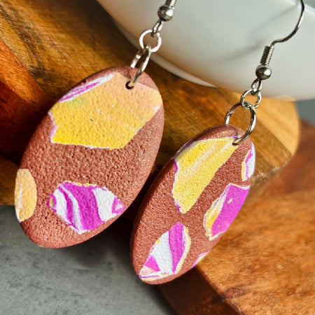 Earthy Floral Earrings