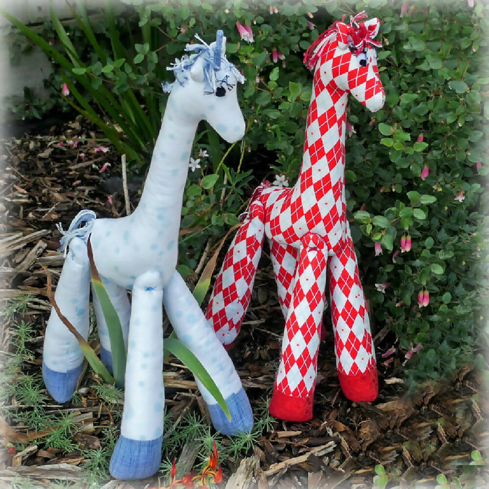 Soft toy giraffes. Baby/toddler gift idea, handmade. Free post
