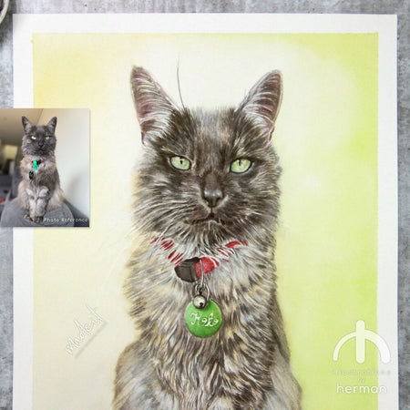 WATERCOLOUR | Pet Portrait | Detailed - CUSTOM LISTING