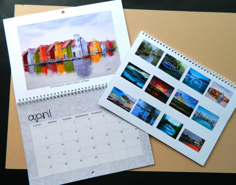 2025 monthly calendar landscapes