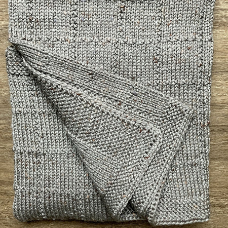 Pram or lap blanket - hand-knitted in Australian wool