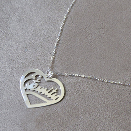 Heart of ETERNITY, Inspirational Sterling Silver Handmade Necklace, Spiritual Jewellery