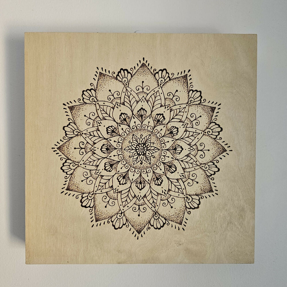 Wood Art Piece - The Mandala Series - 'New Beginnings Mandala'