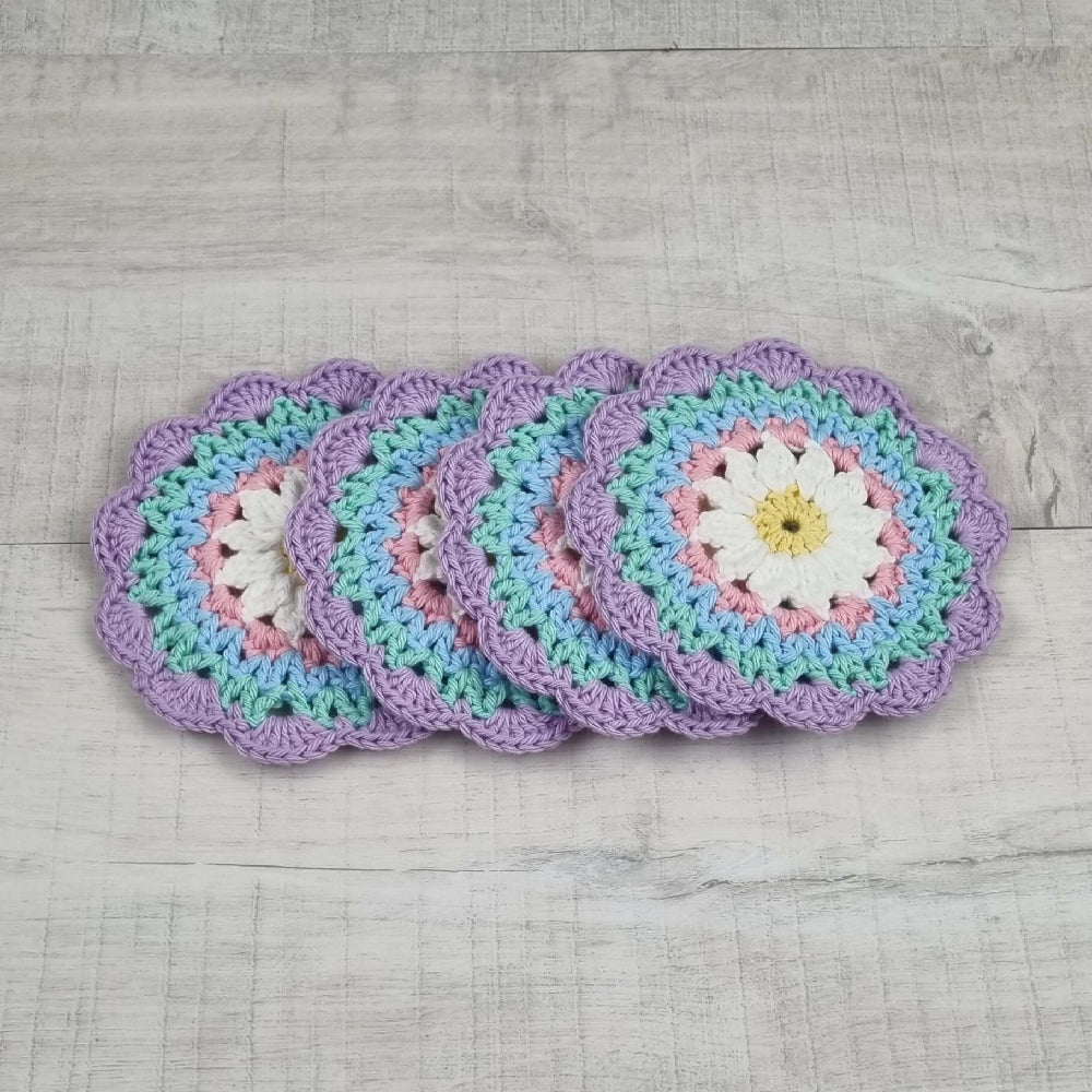 Handmade Daisy Coaster Set 7