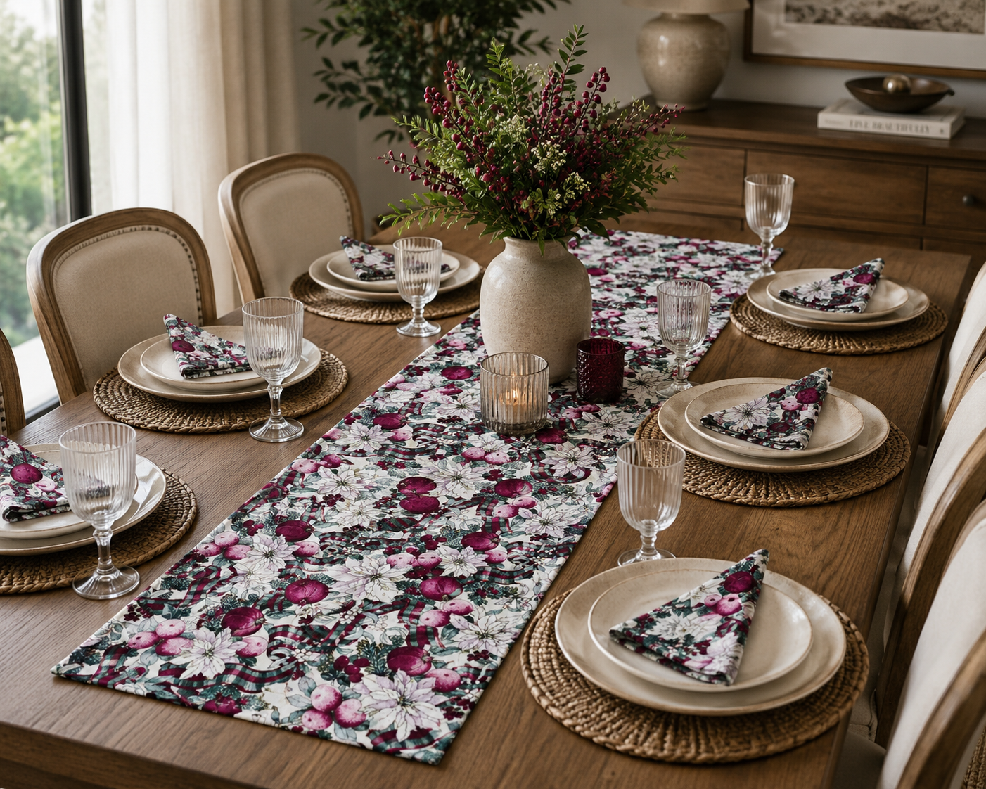 Outlander Inspired Table Runner & Napkin Set