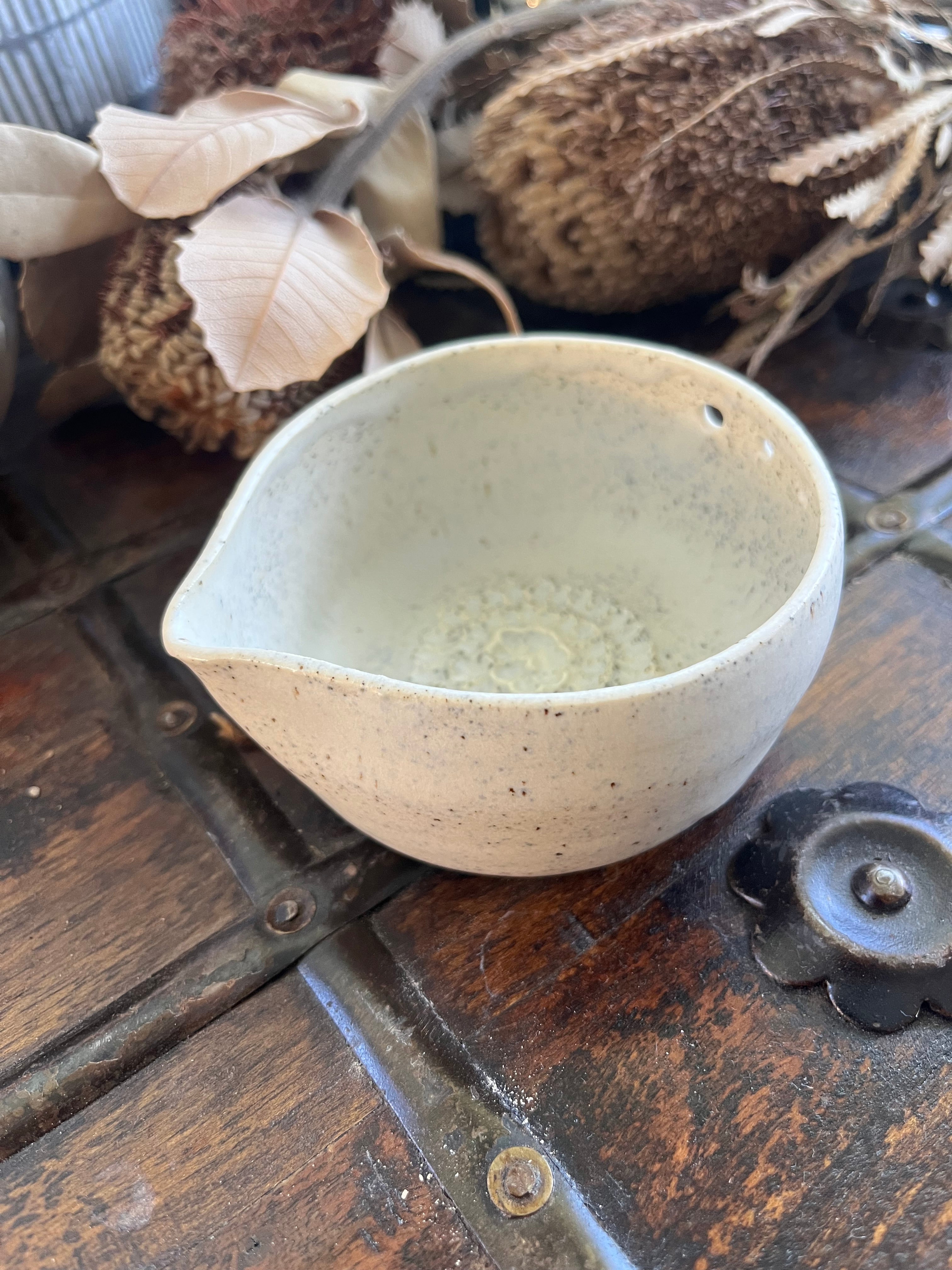 Ceramic grater -  Herb & Dressing Bowl