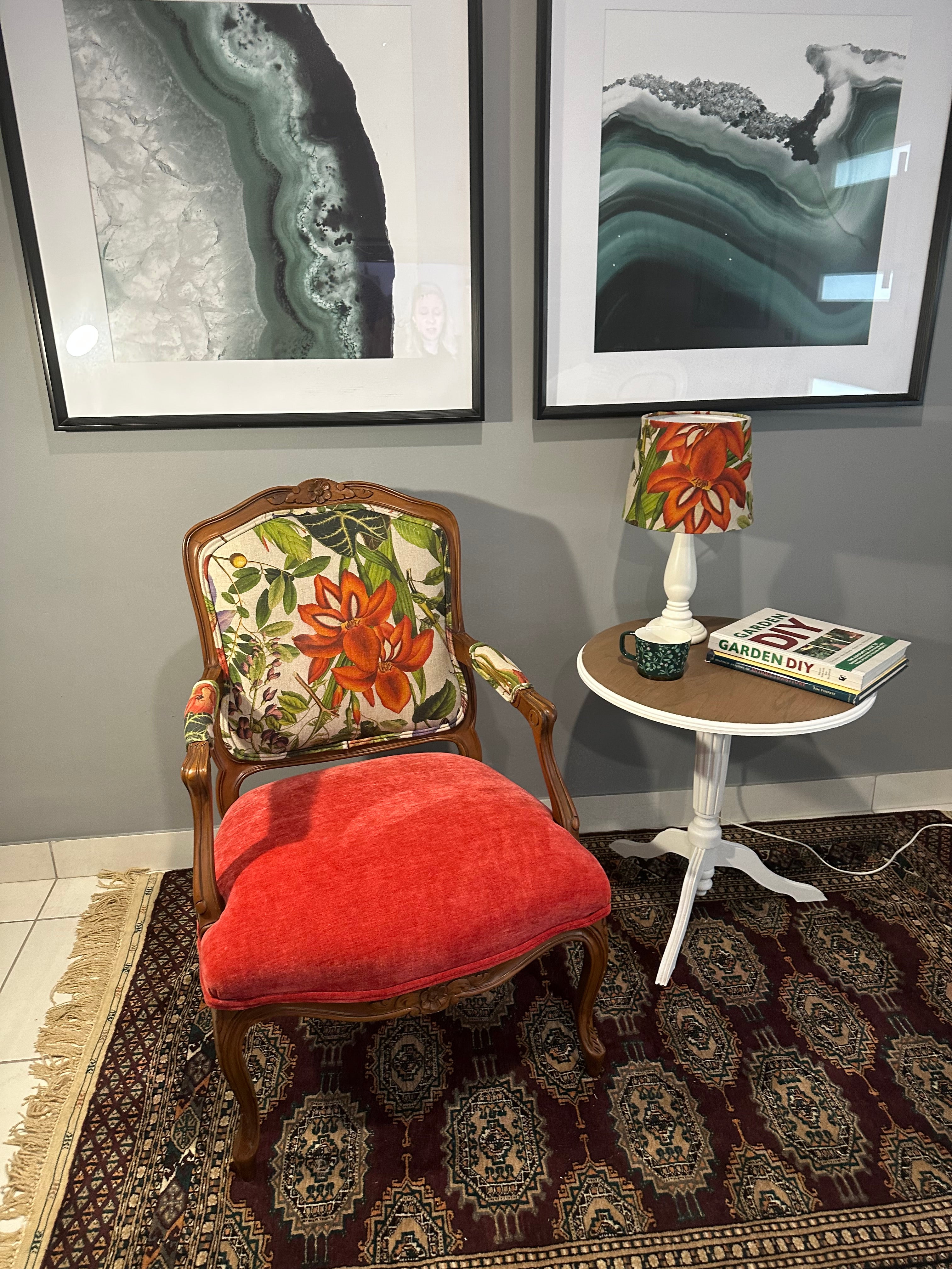 Twinning Botanical drum lampshade