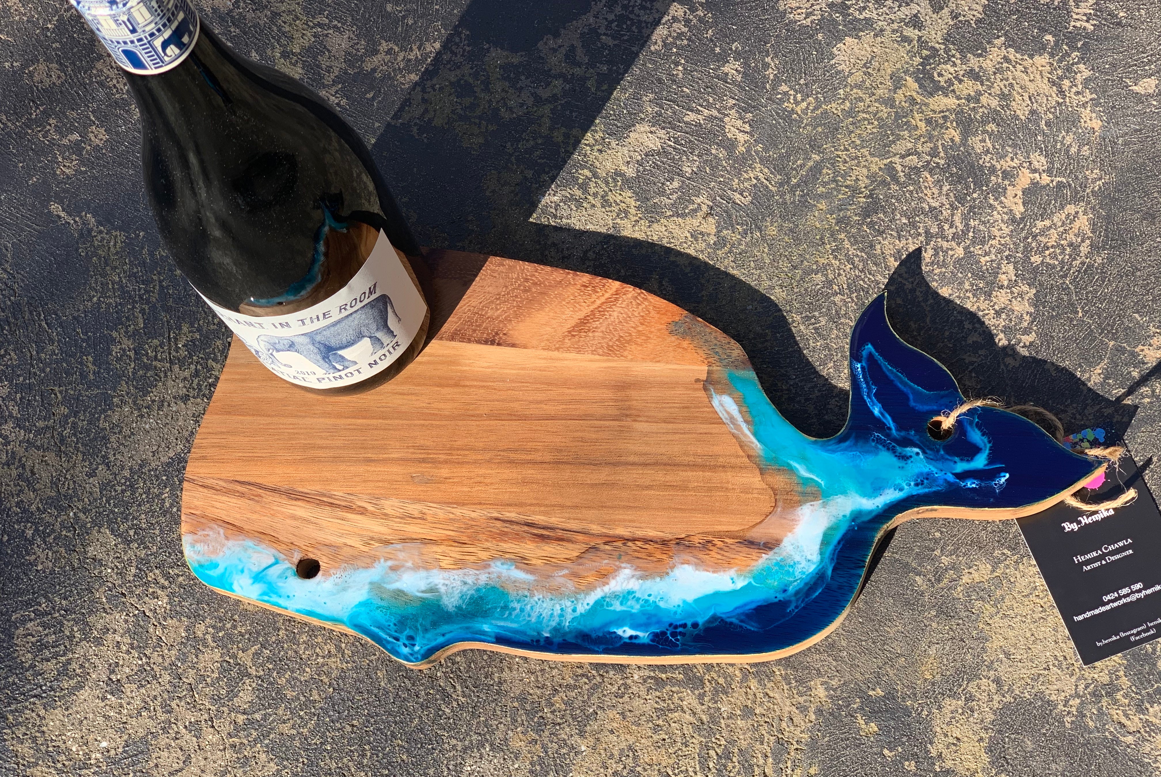 Whales | serving board | platter | charcuterie board | Christmas gift | home decor | homewares | serving platter | handmade