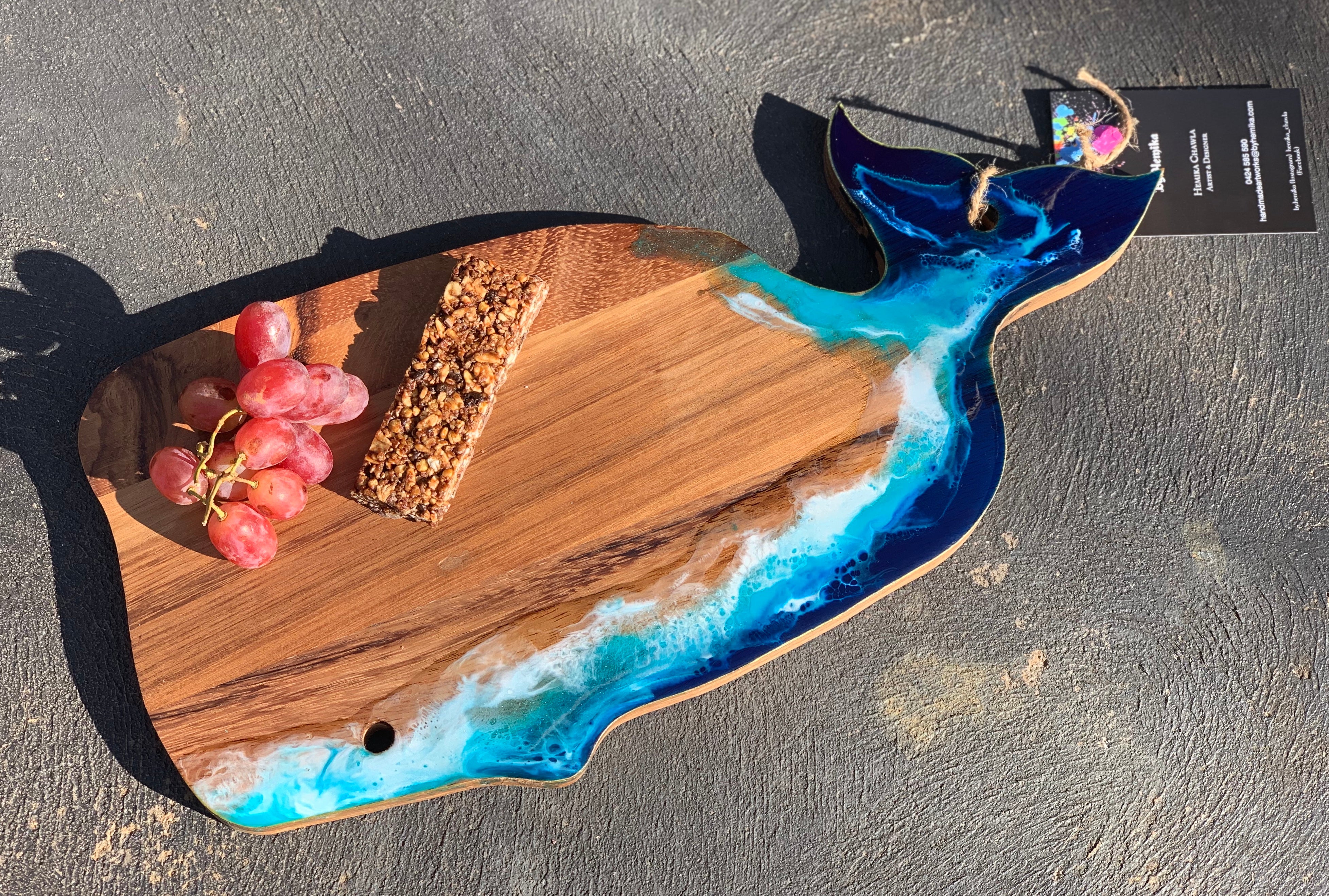Whales | serving board | platter | charcuterie board | Christmas gift | home decor | homewares | serving platter | handmade