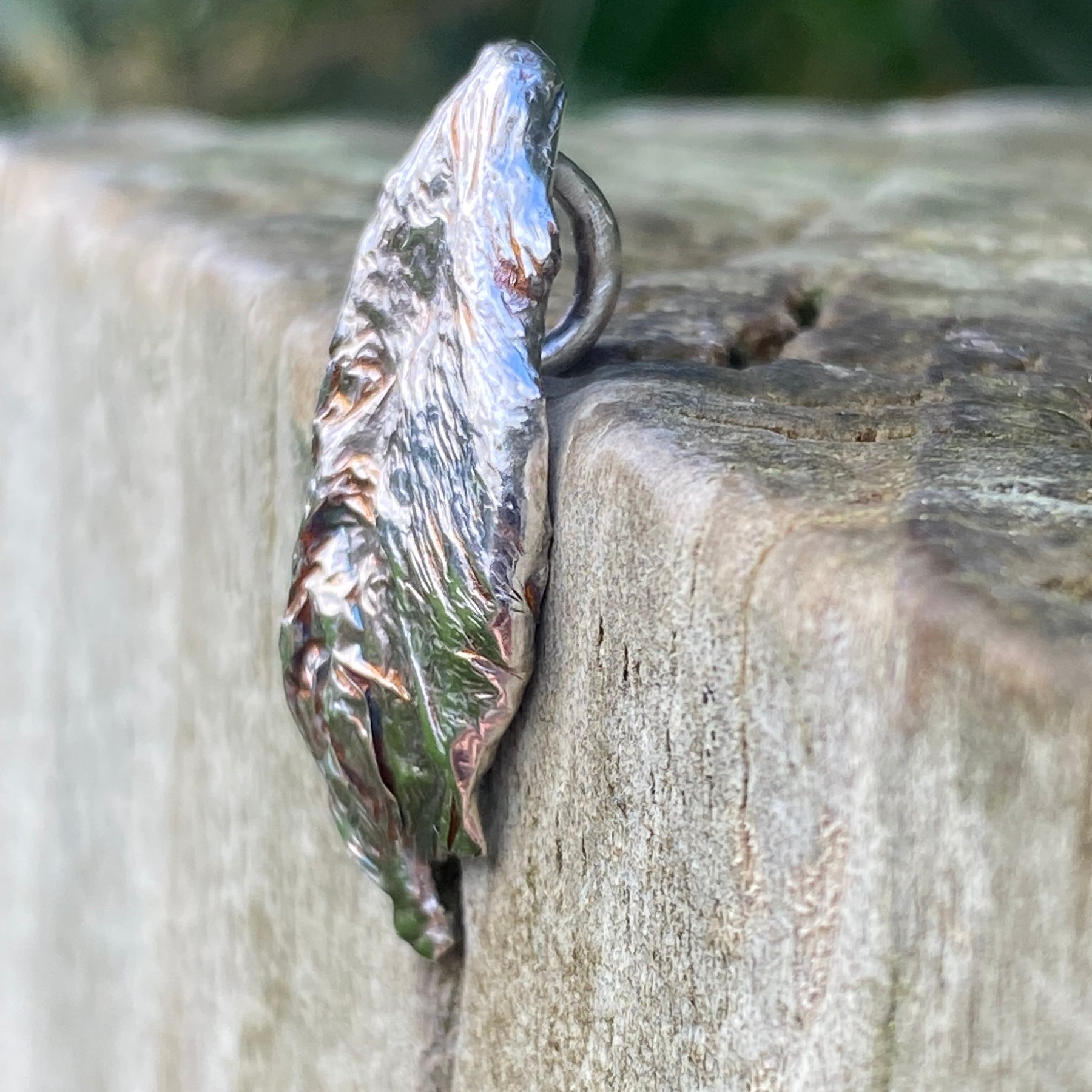 Flow Pendant – Organic Sand Cast Sterling Silver