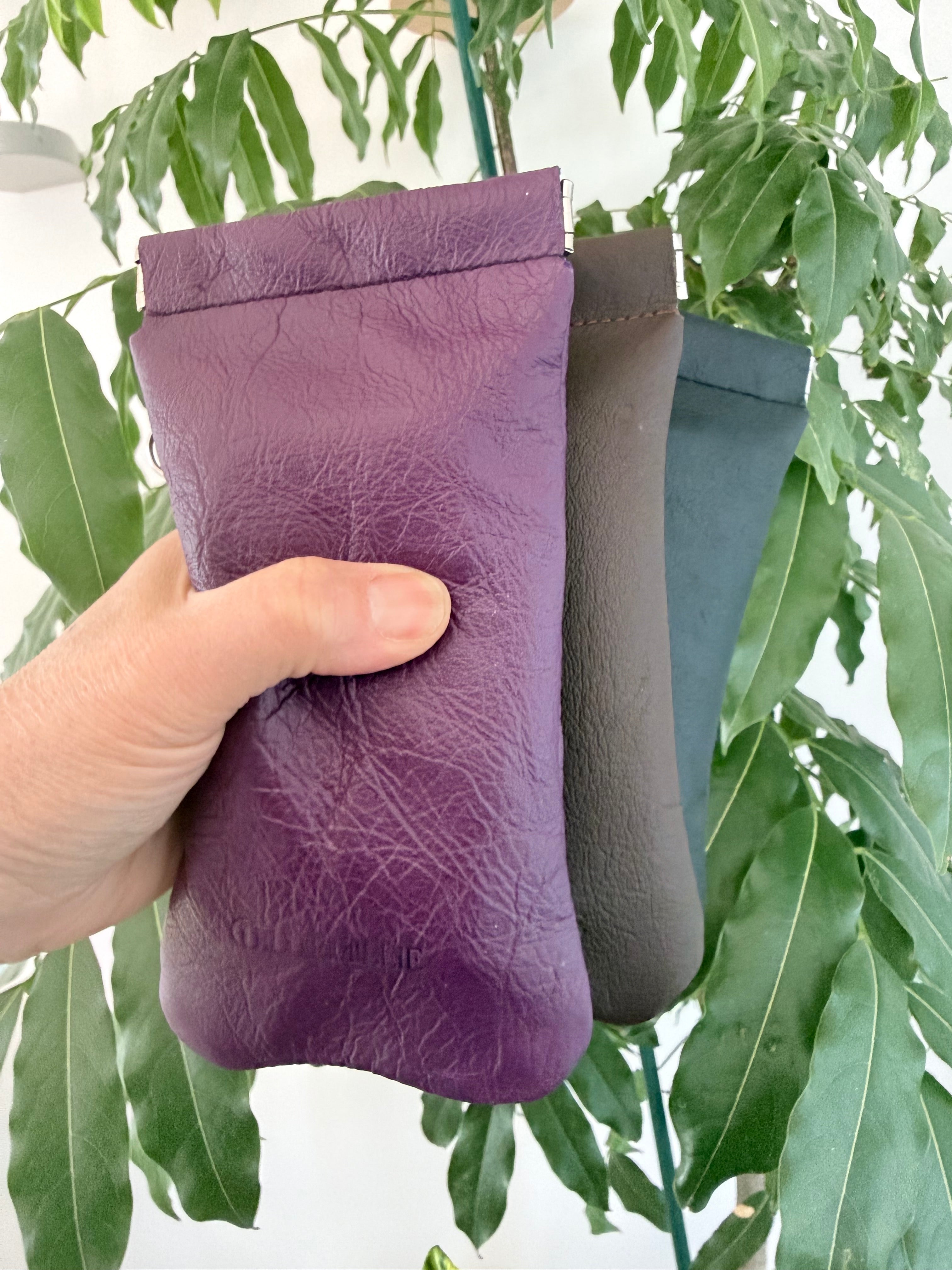 Leather glasses case
