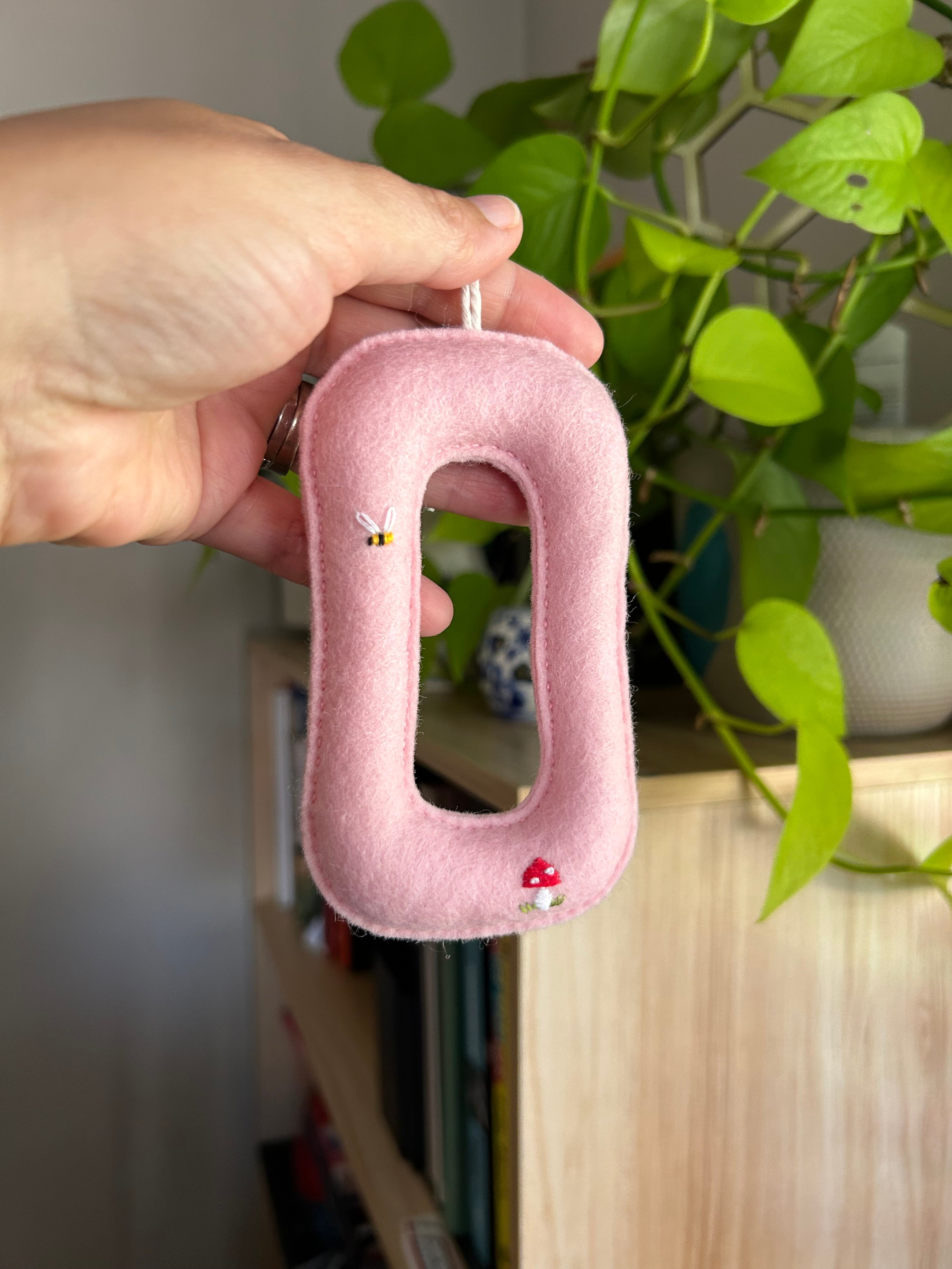 Embroidered Felt Alphabet Letters, initial, Heirloom Keepsake