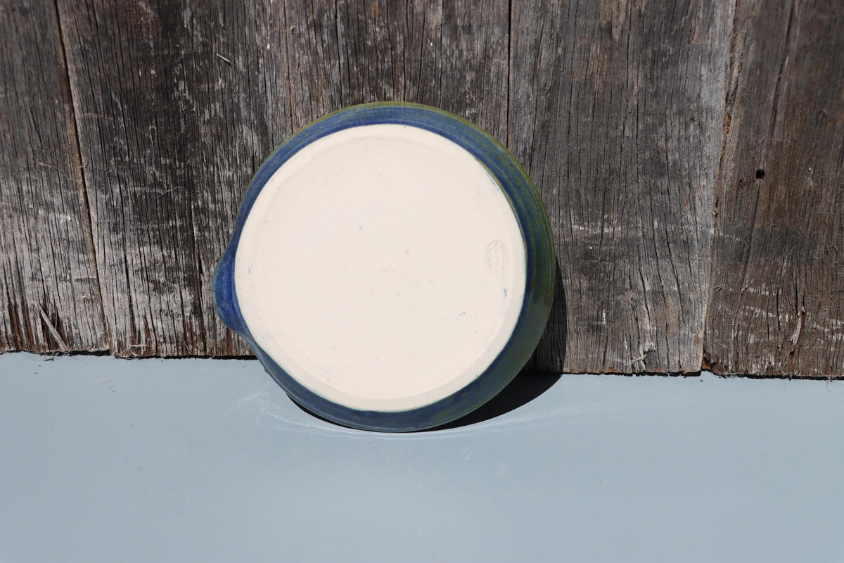 Stoneware Spoon Rest: Speckled blue green