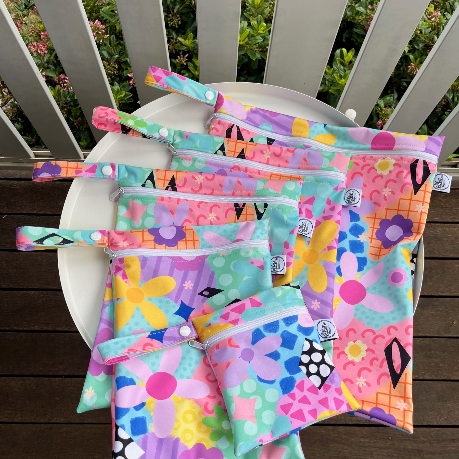 READY MADE Water-resistant wet bags - Lucy-lu (Wonderland Design Co)