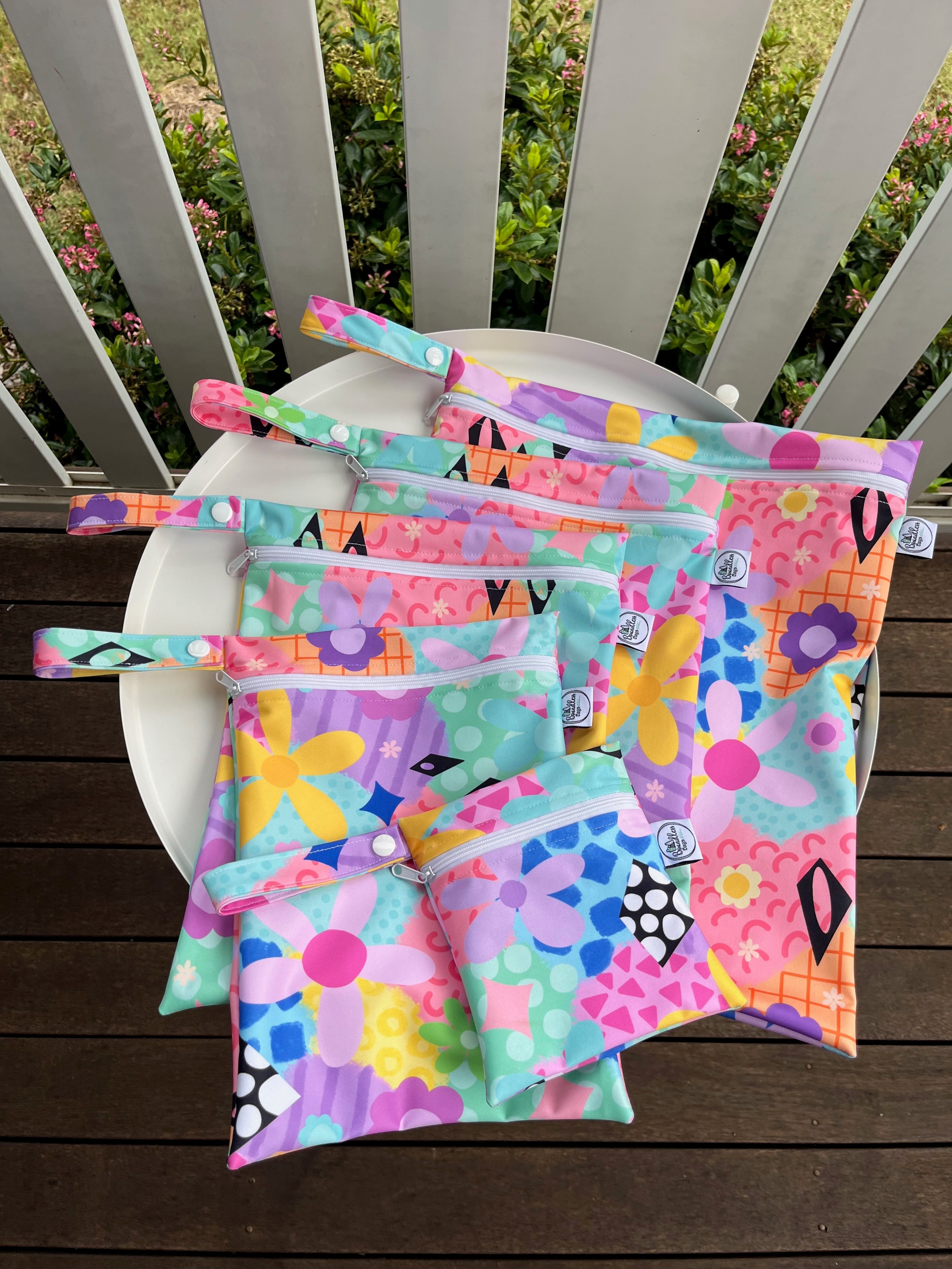 READY MADE Water-resistant wet bags - Lucy-lu (Wonderland Design Co)