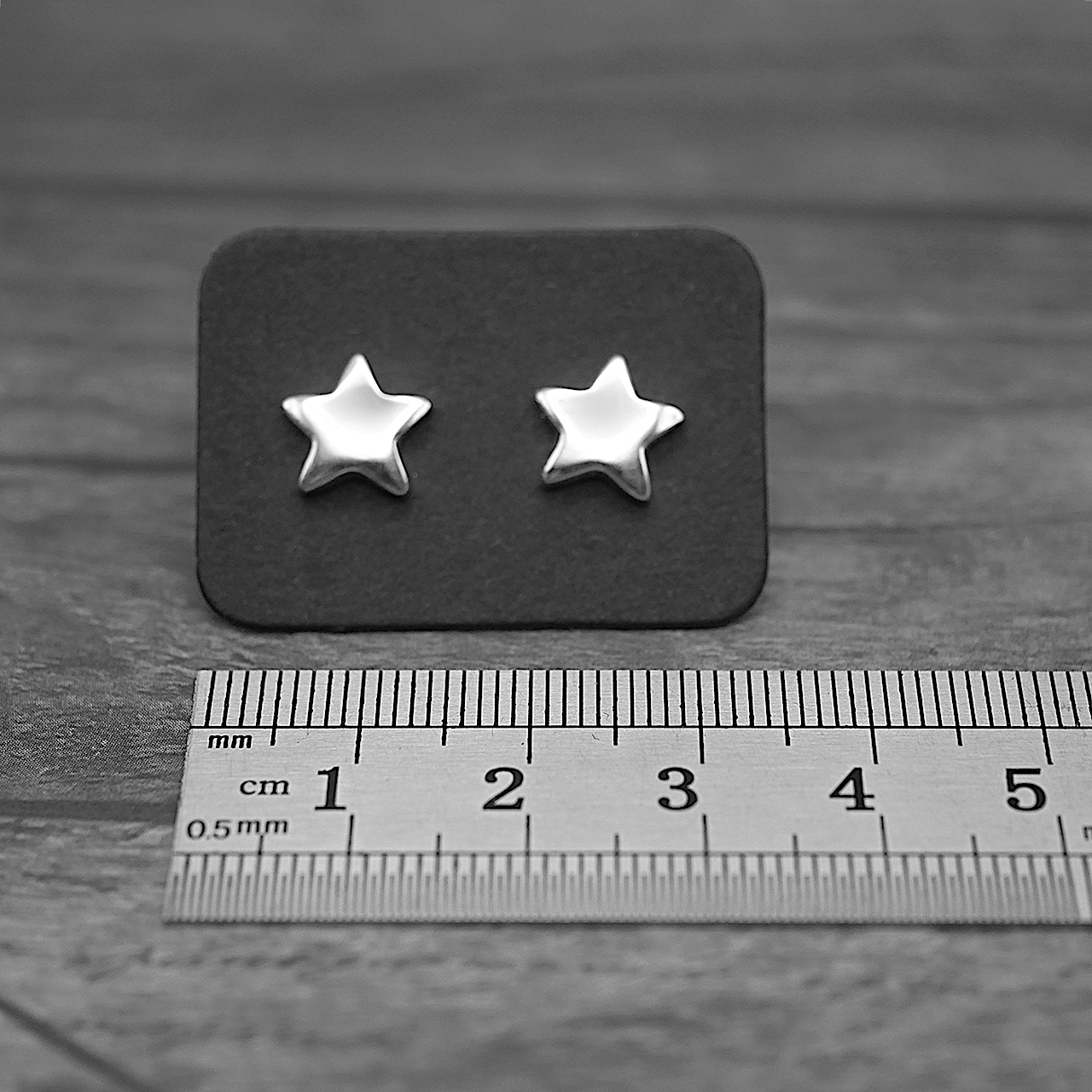 Star Studs - Handmade Sterling Silver Studs by Purplefish Designs