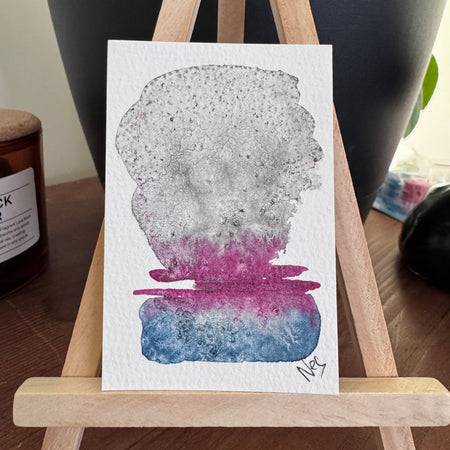 ACEO original Watercolour on Paper - Faultline Bloom