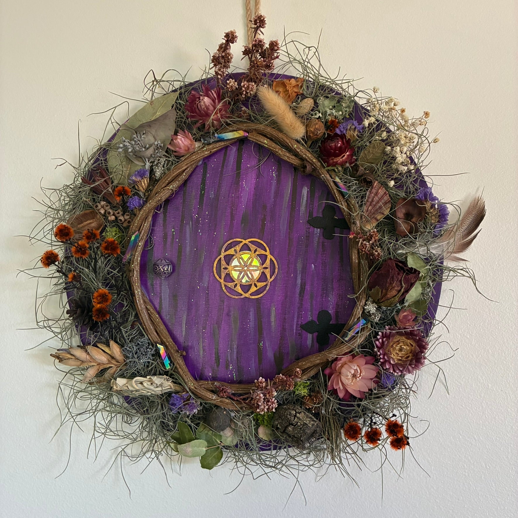 Wreath - Faery Door (Purple)