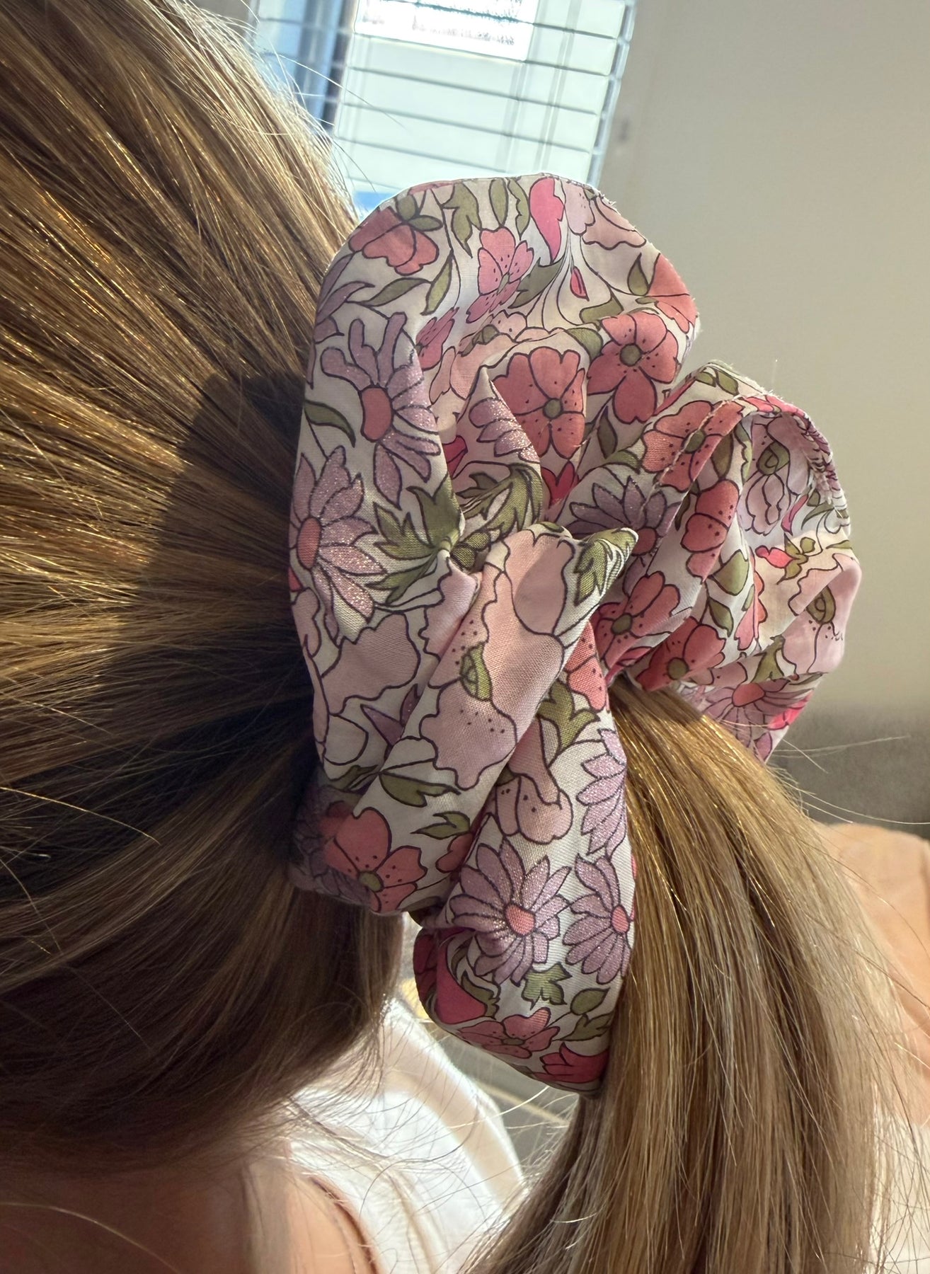 Liberty Fabric Luxury Handmade gift box including a zipper pouch, ear rings and scrunchie