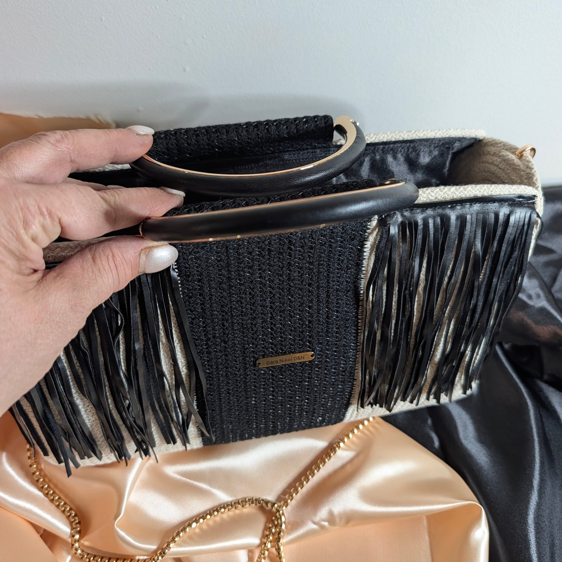 Fringe Medium Handmade Cotton Cord Tassel Handbag