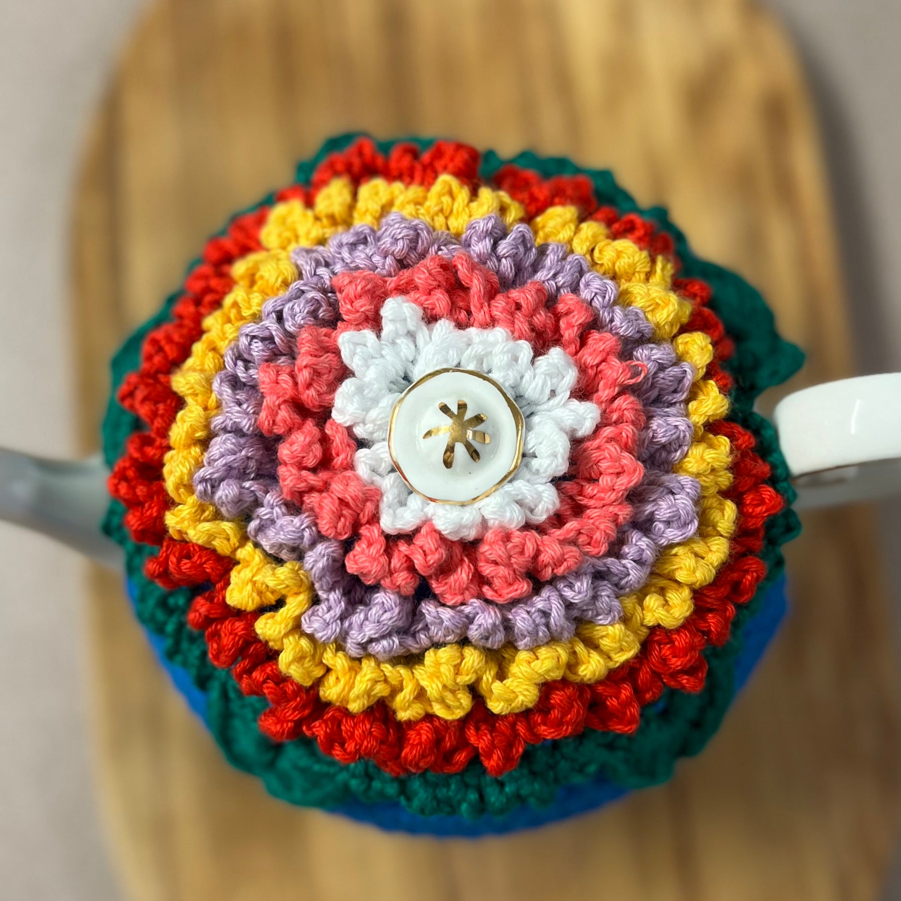 Crochet Teapot Cosy - 4 different designs