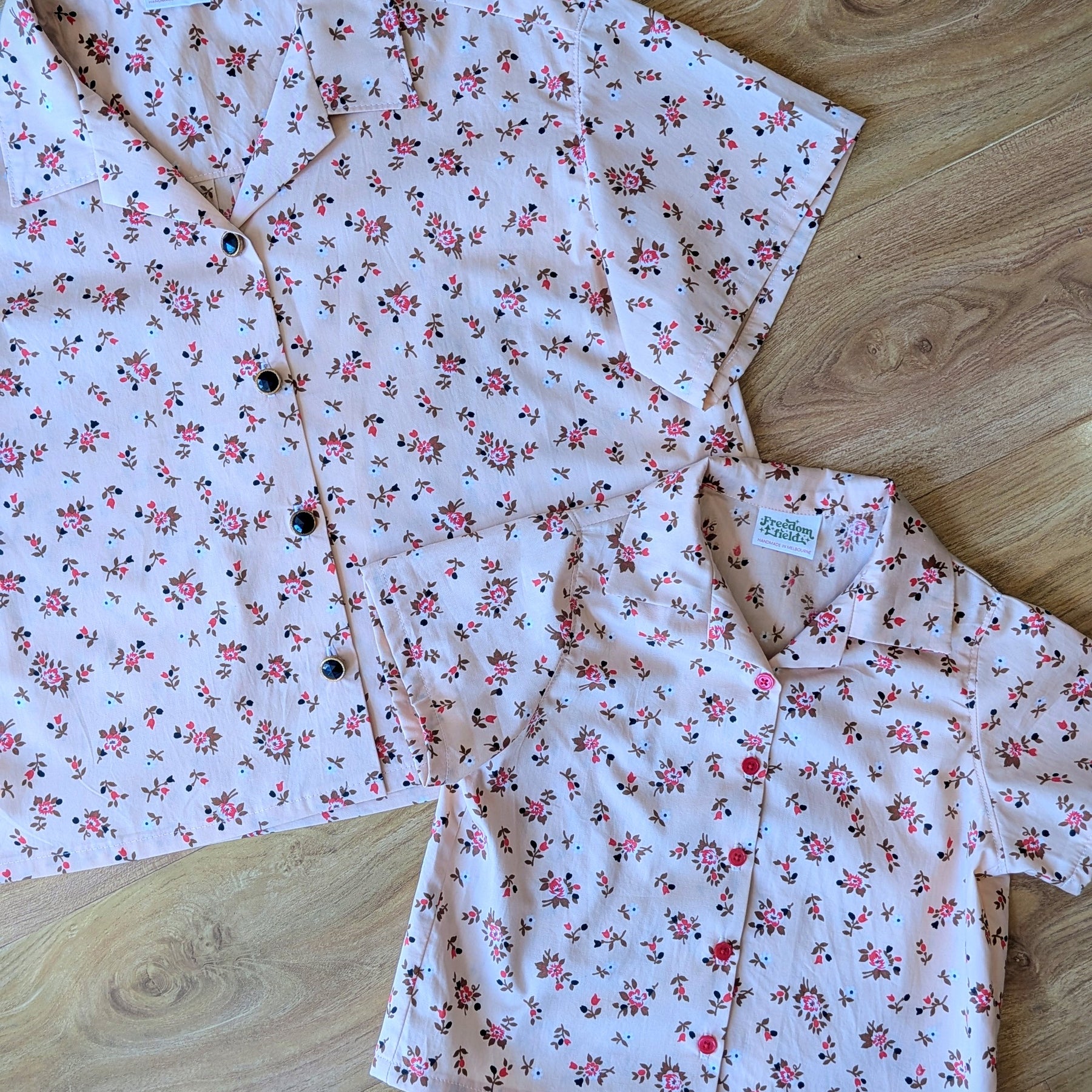 Vintage cotton Button-up Shirt Bundle - Mum&Me First Gen (Pink - Size Medium / 3)