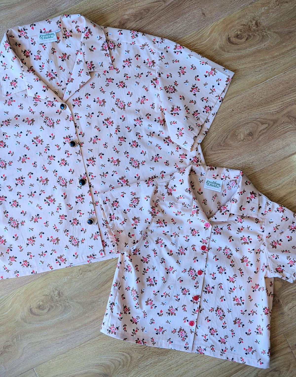 Vintage cotton Button-up Shirt Bundle - Mum&Me First Gen (Pink - Size Medium / 3)