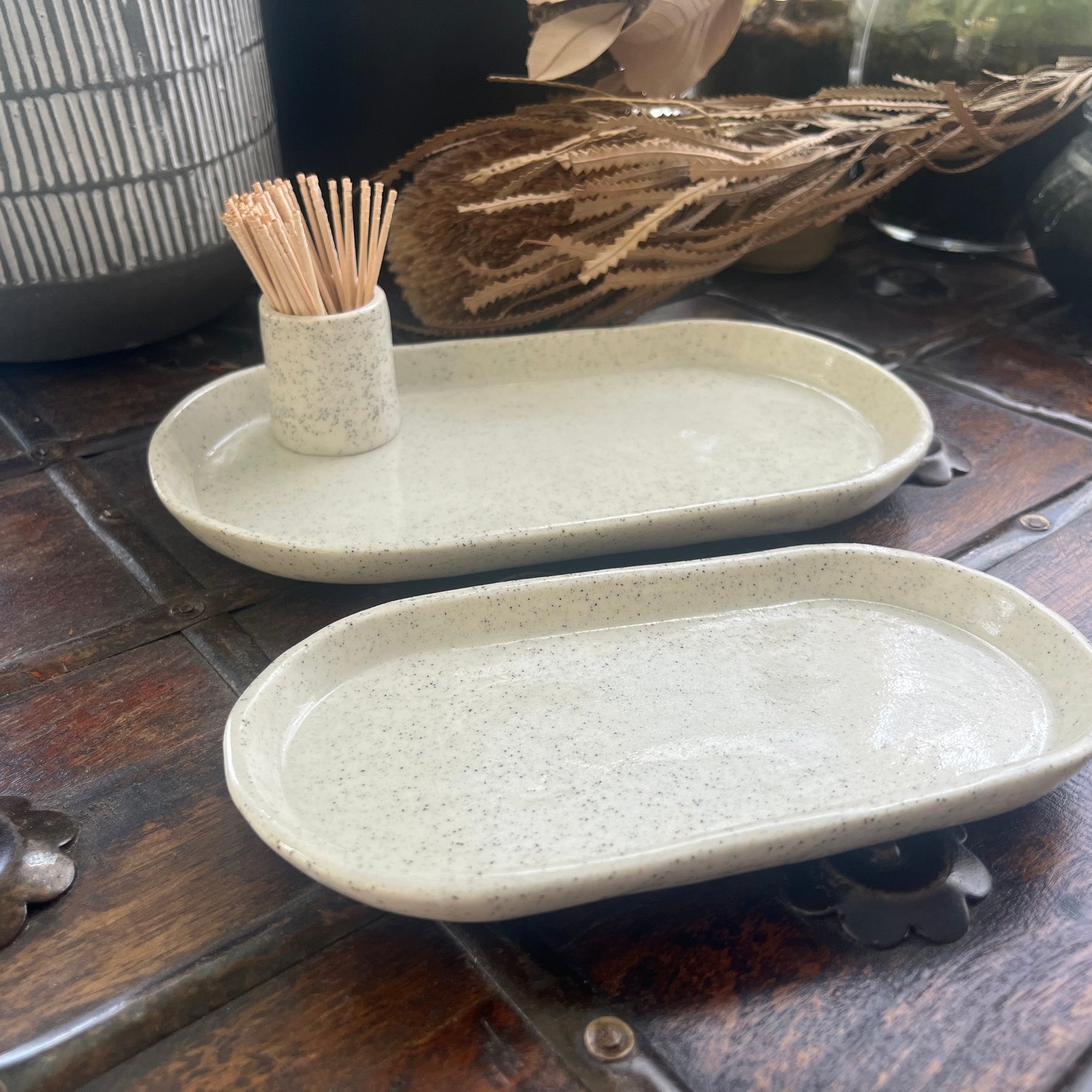 Three-Piece Ceramic Serving Set