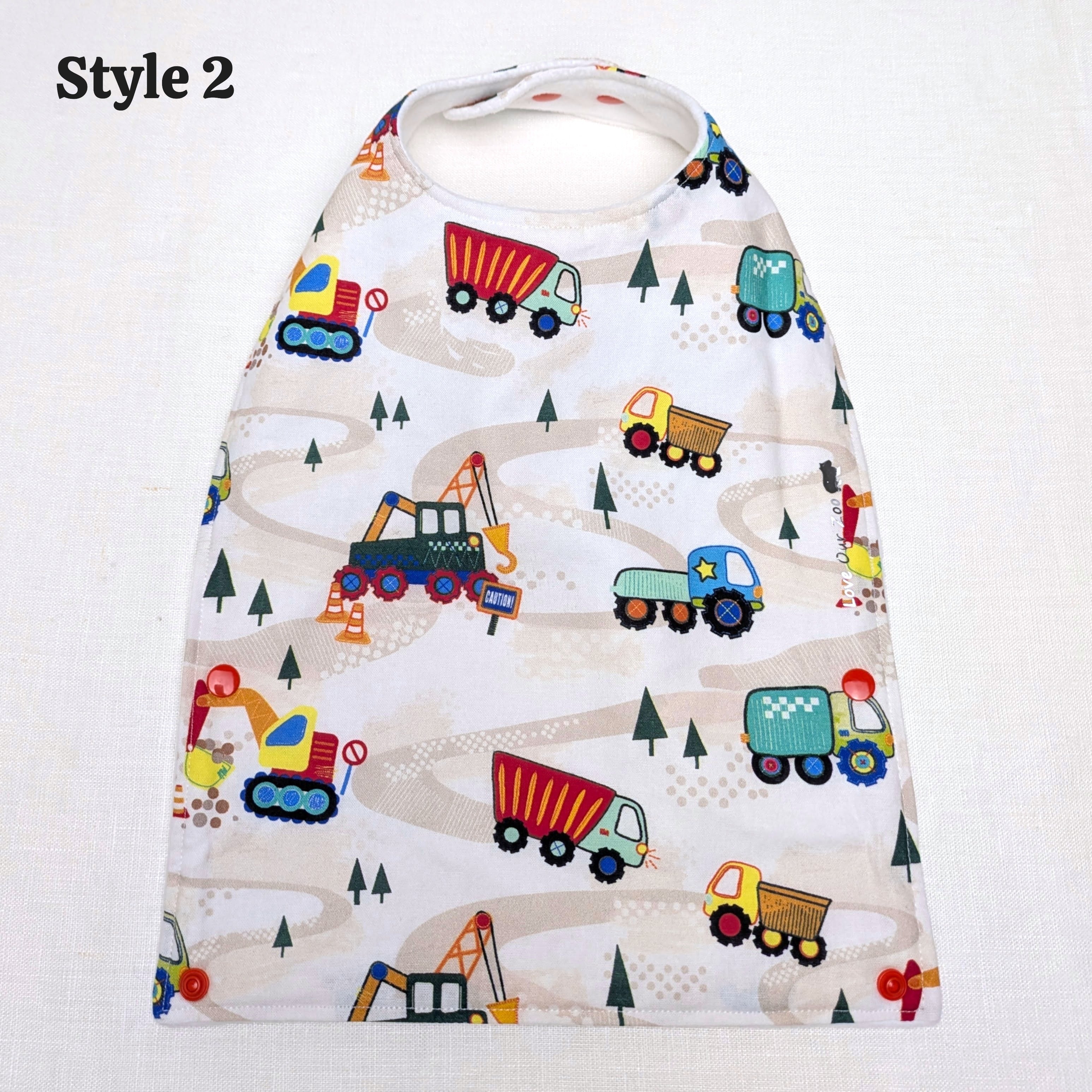 Handmade Foodie Bibs | Food Catching Design | sized 0-12y