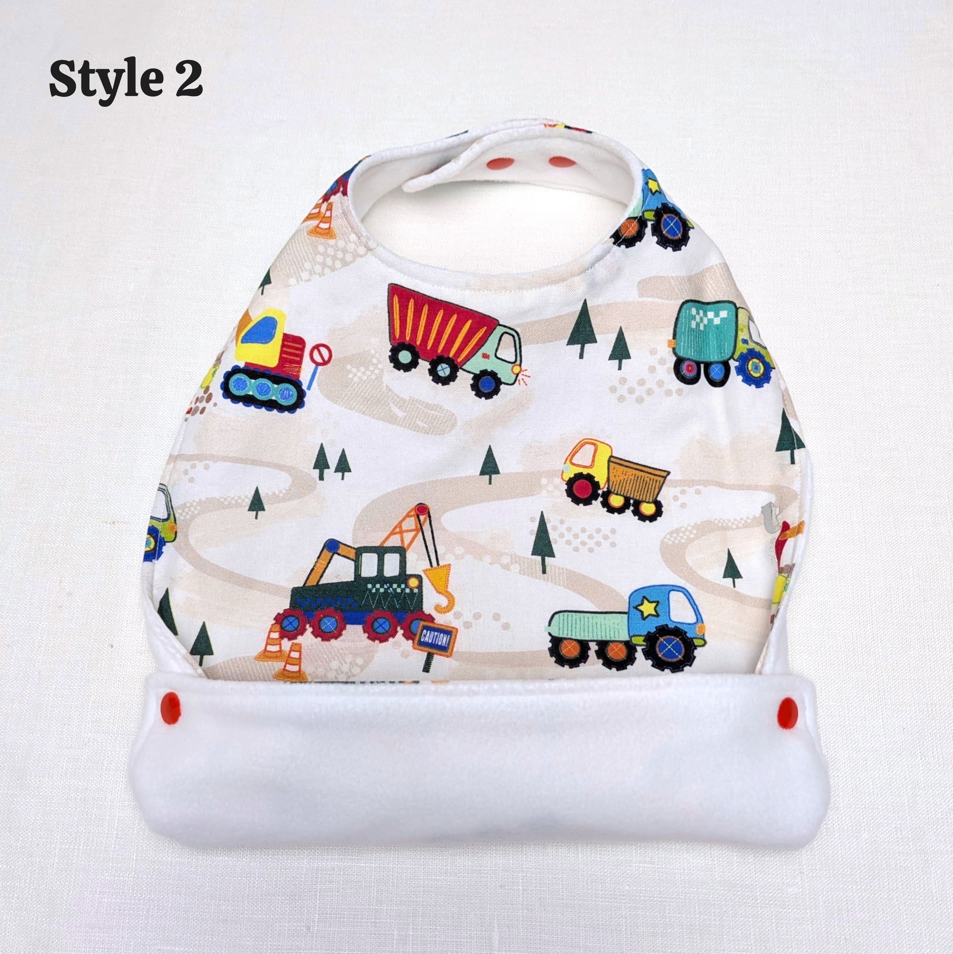 Handmade Foodie Bibs | Food Catching Design | sized 0-12y
