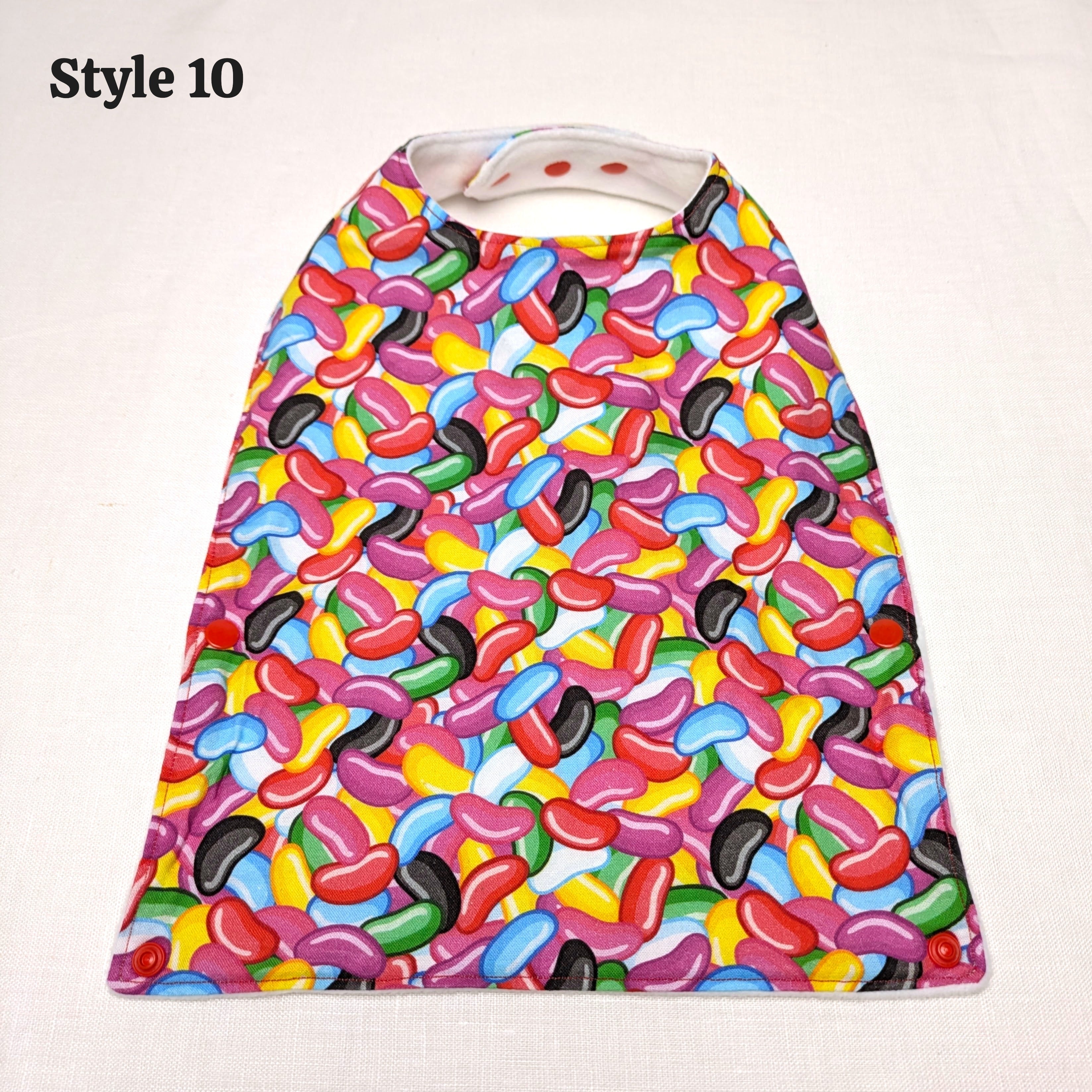 Handmade Foodie Bibs | Food Catching Design | sized 0-12y