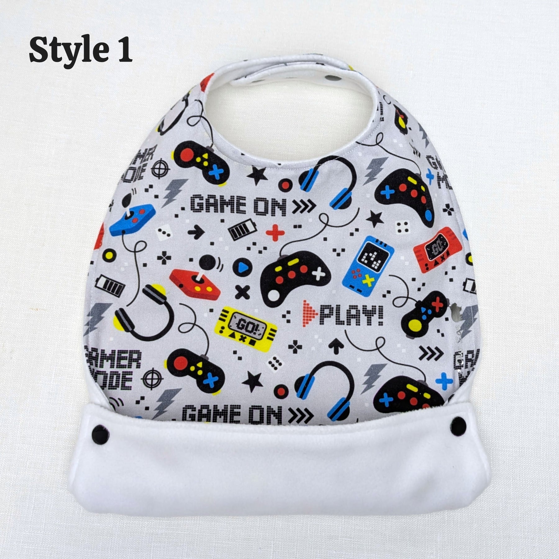 Handmade Foodie Bibs | Food Catching Design | sized 0-12y