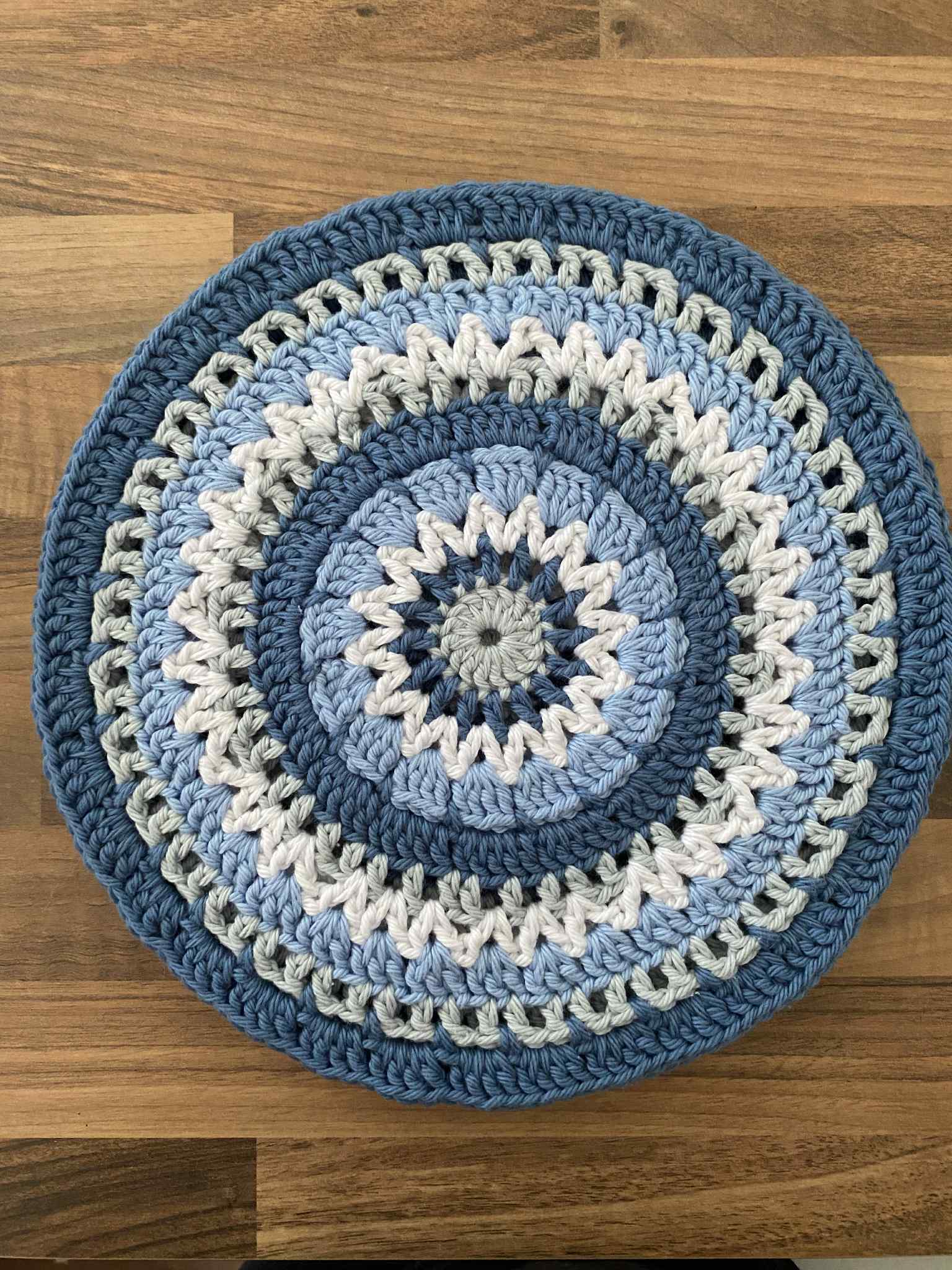 Set of 4 Crocheted Placemats 100% Cotton