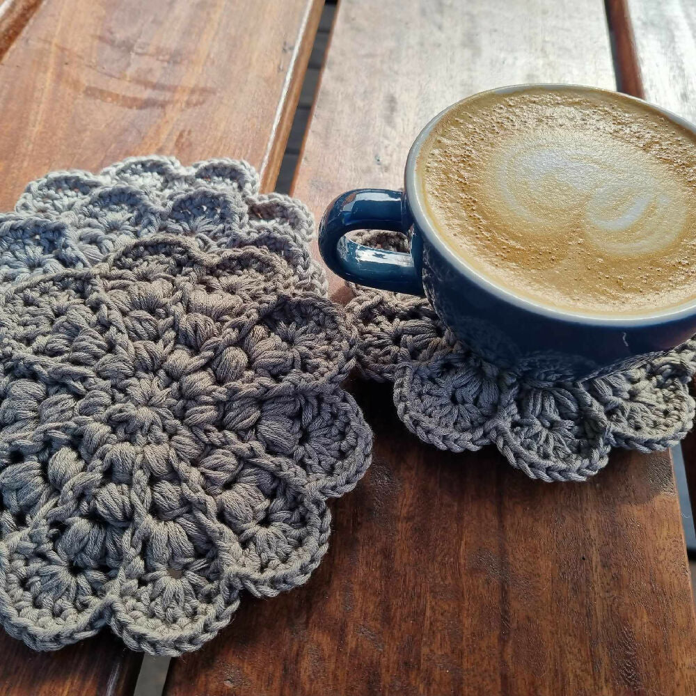 Boho Crochet Coasters | Various colours
