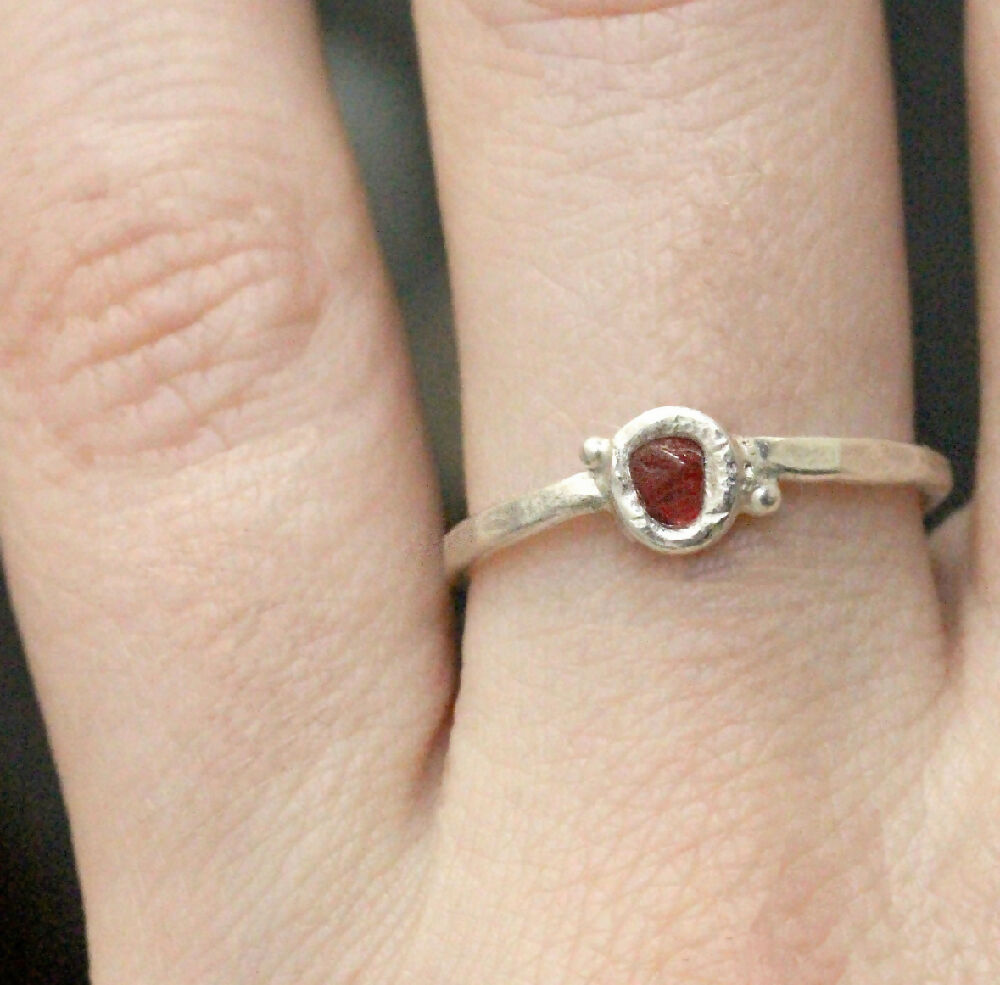 Raw Ruby Ring