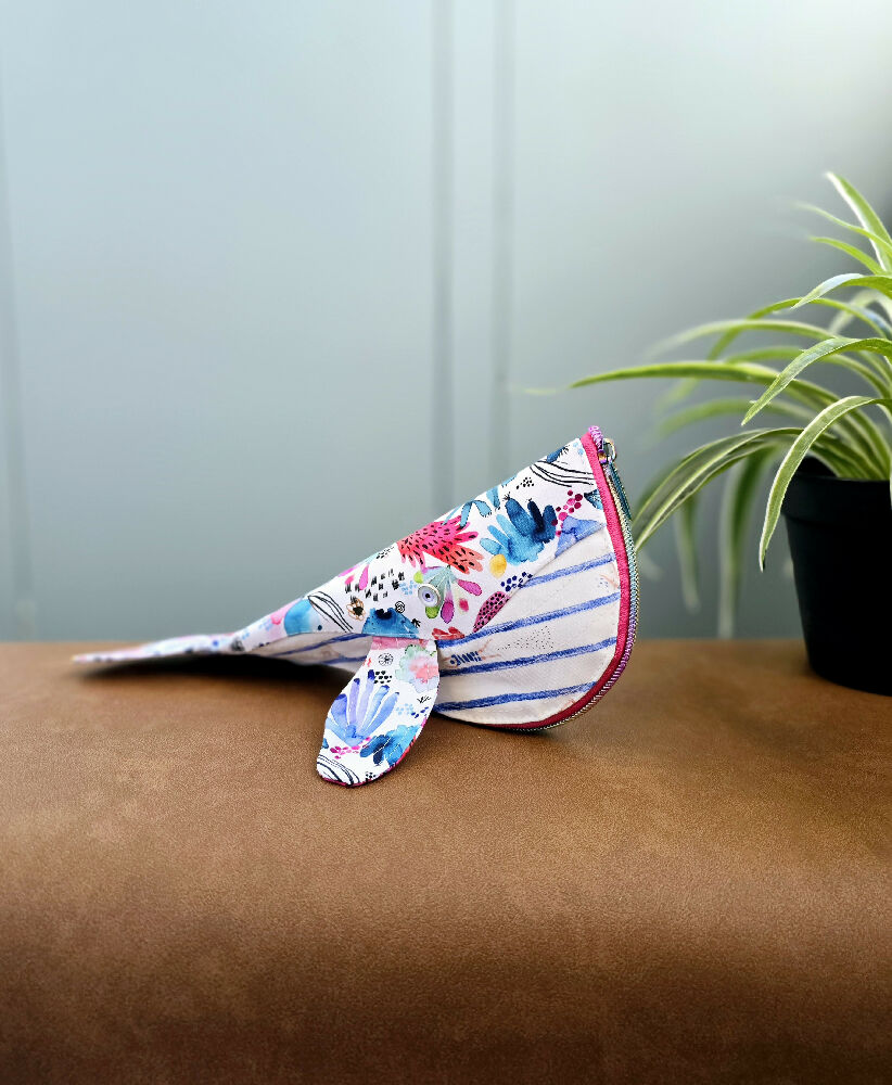Whale pencil case. Back to school.