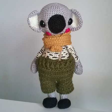 Crochet Koala in Cute Outfit