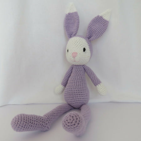 Crochet Bunny Large Lavender