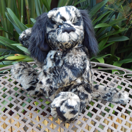 Teddy Dog,Handmade Artisan Dog,Collectable Dog