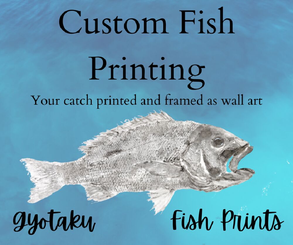 Gyotaku Fish Print Wall Art - Snapper